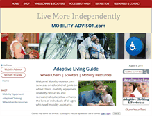 Tablet Screenshot of mobility-advisor.com